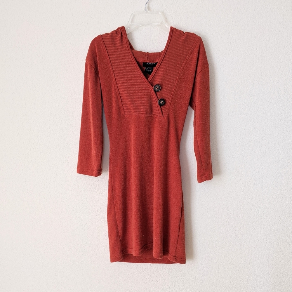 NEW ALYN PAIGE Casual Orange Sweater Dress